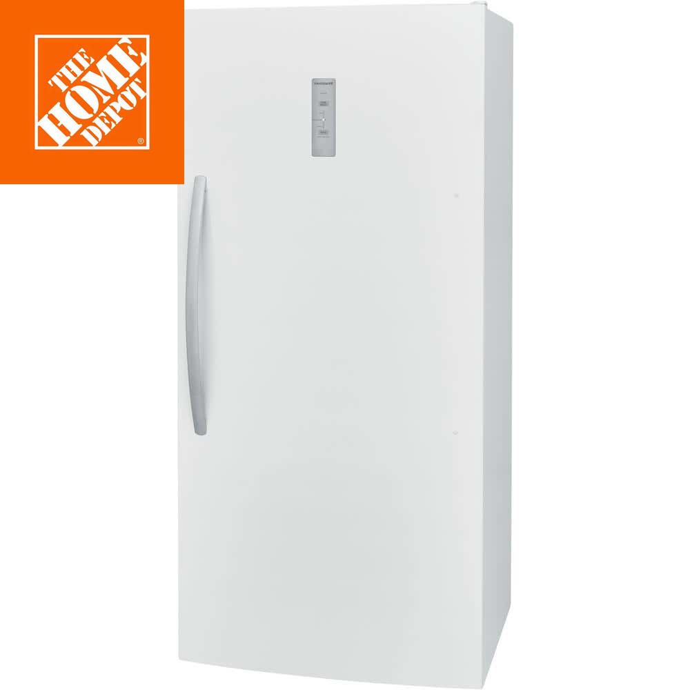 White 20 cu ft garage-ready freezerless refrigerator with counter-depth cabinet