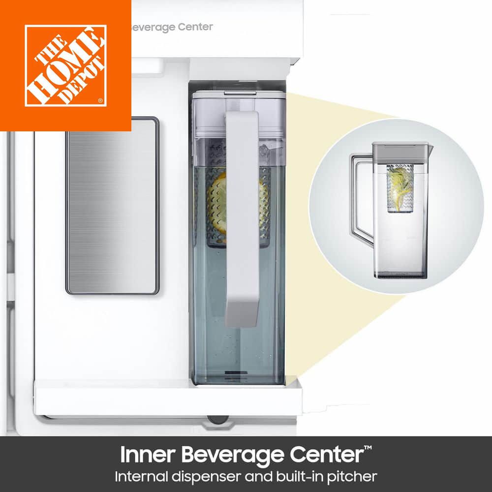 Samsung BESPOKE 28.9 cu ft four-door refrigerator with Beverage Center