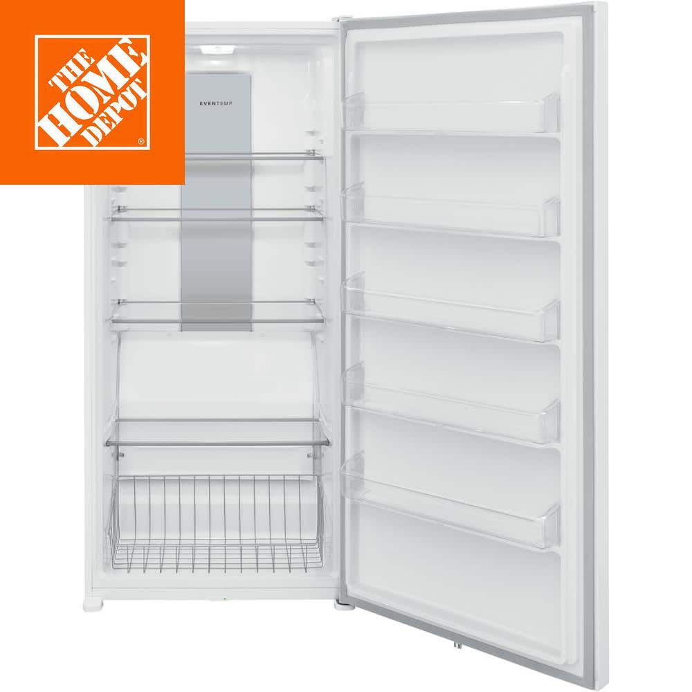 White 20 cu ft garage-ready freezerless refrigerator with counter-depth cabinet