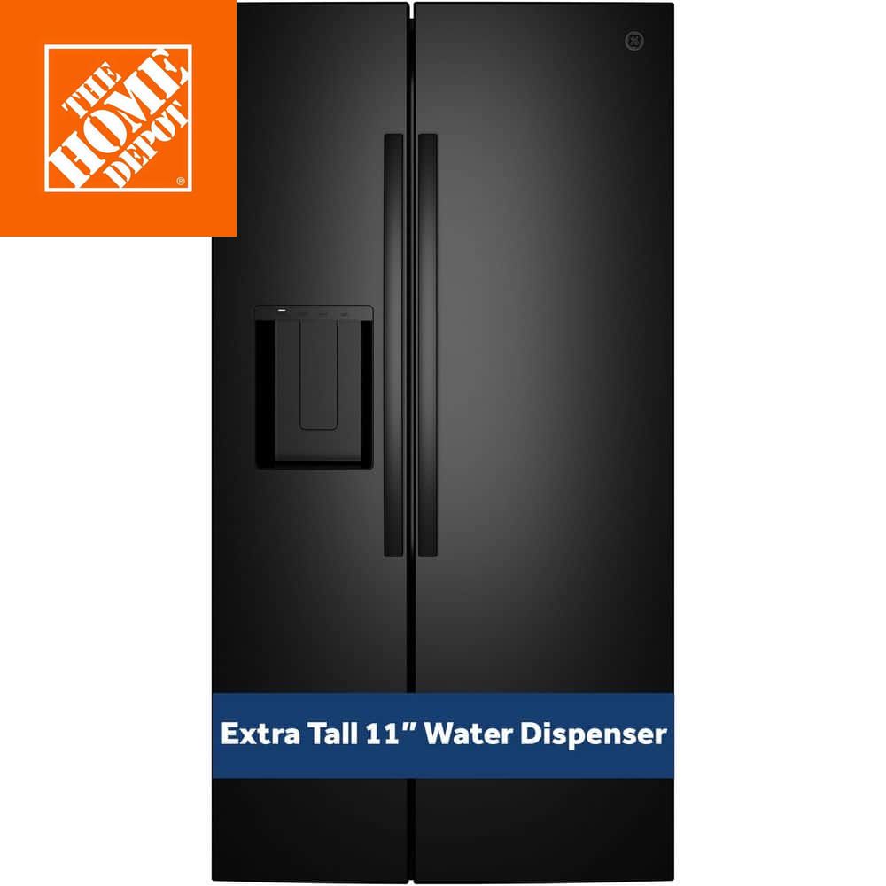 GE 27.9 cu ft side-by-side refrigerator with filtered ice and water dispenser