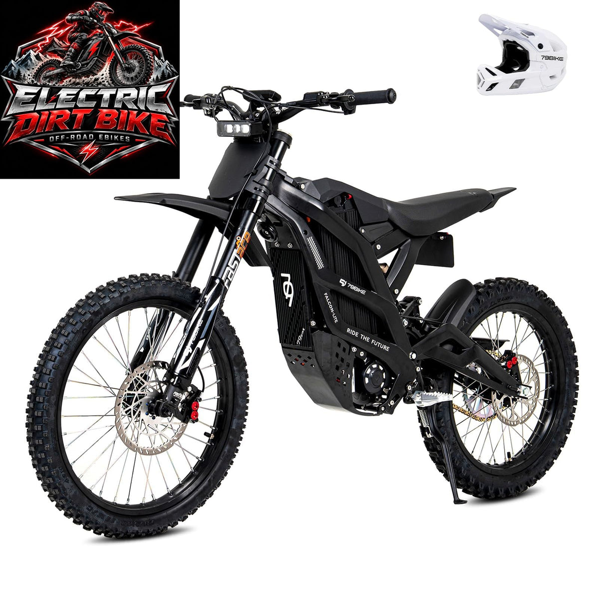 79BIKE Falcon-LITE: Forged Aluminum Electric Motorcycle, 72V 30Ah