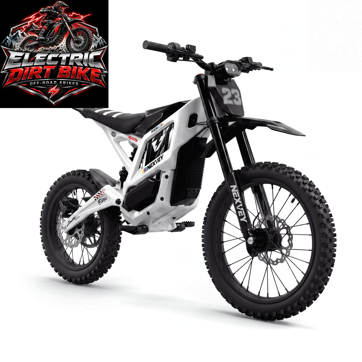 NEXVEY FLASH PRO with Wheelie Assist, 5000W Peak Electric Dirt Bike