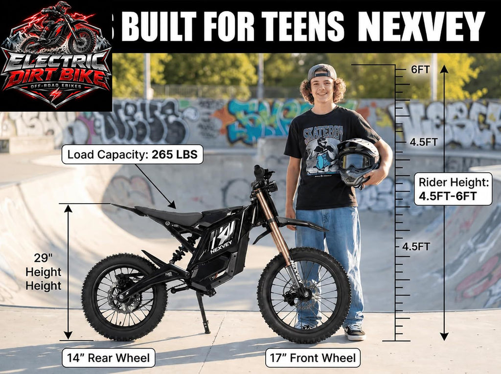 NEXVEY FLASH PRO with Wheelie Assist, 5000W Peak Electric Dirt Bike