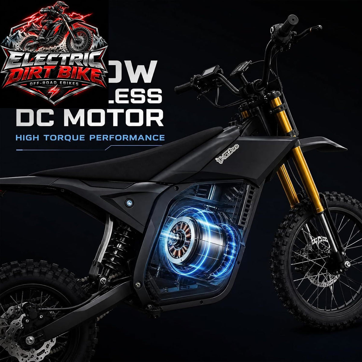 Veydran MX4 Electric Dirt Bike with Hydraulic Suspension and 60V Battery