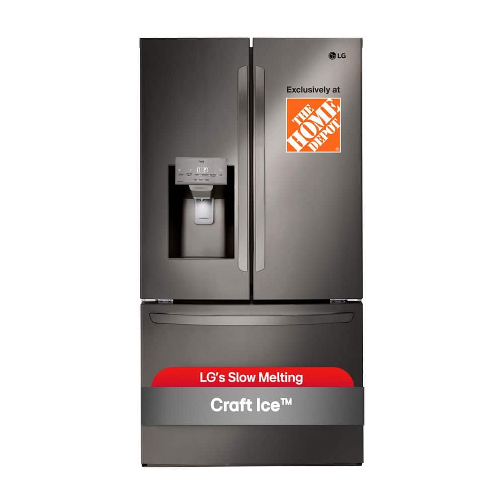 LG 27.7 cu ft French door refrigerator with dual ice makers and Craft Ice