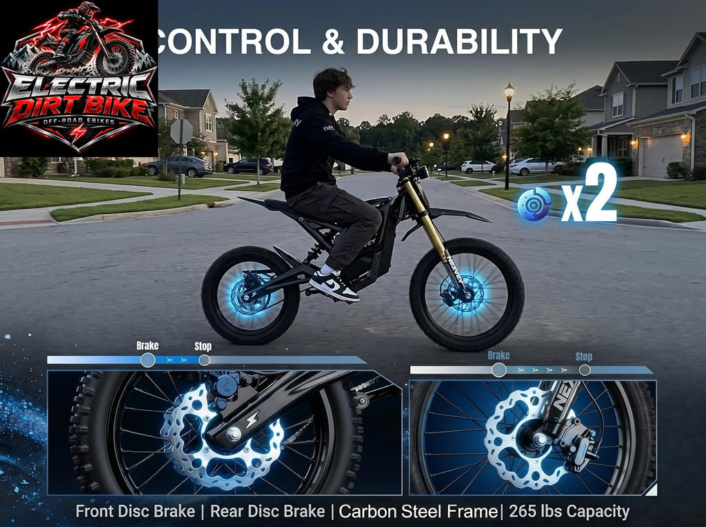 NEXVEY FLASH PRO with Wheelie Assist, 5000W Peak Electric Dirt Bike
