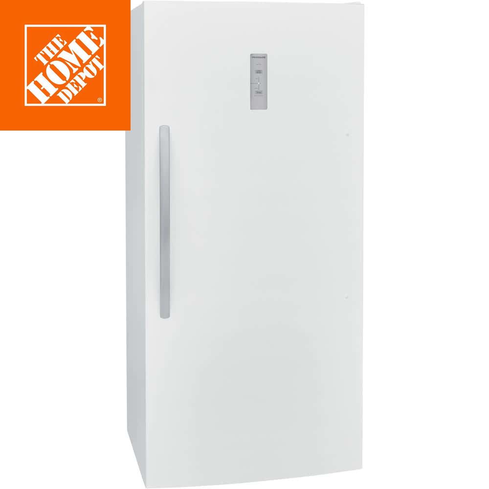 White 20 cu ft garage-ready freezerless refrigerator with counter-depth cabinet